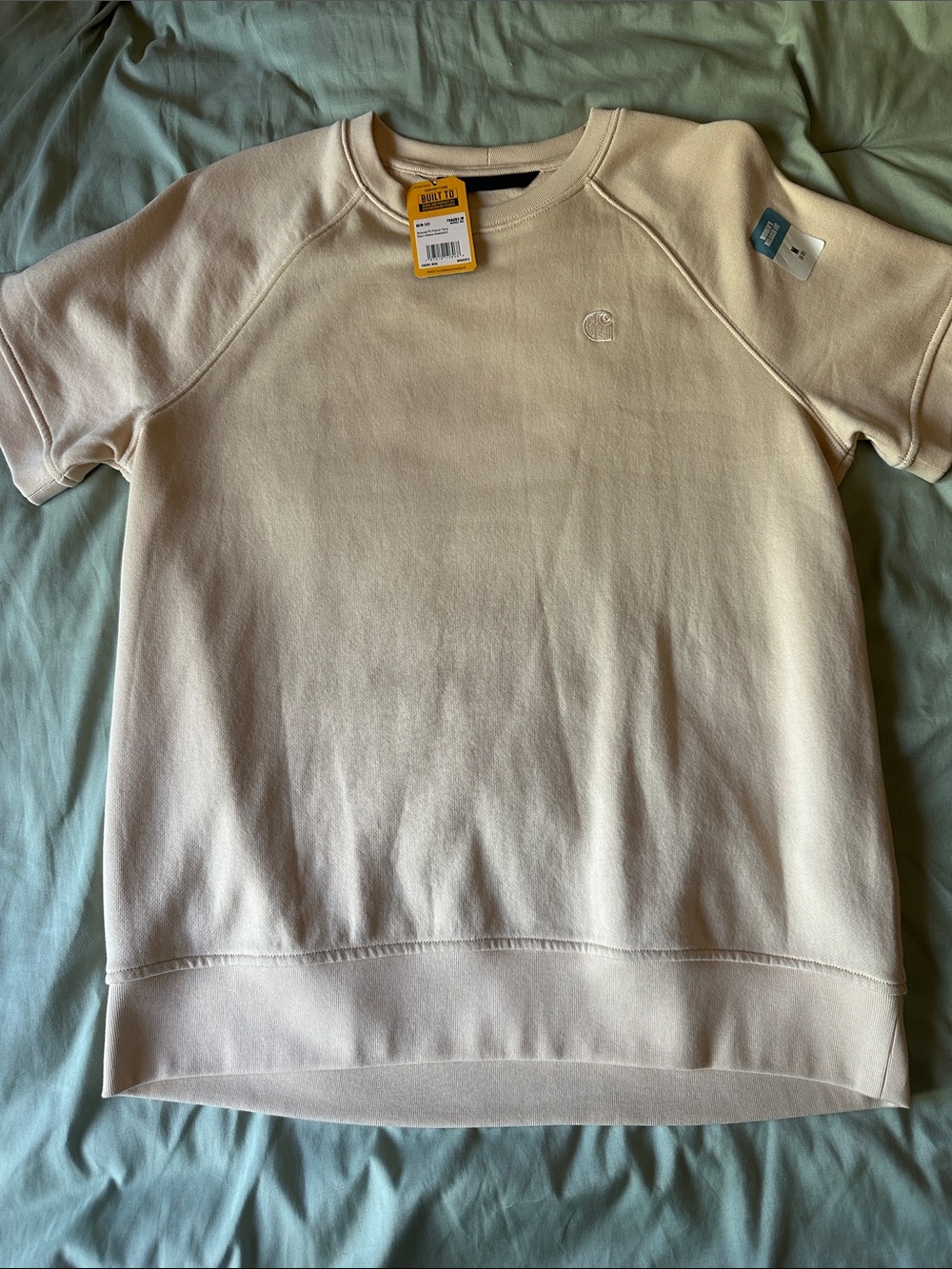 Carhartt Cream Short-Sleeve Crew Shirt